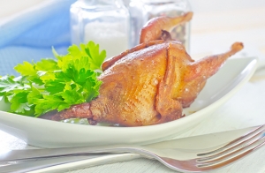 baked quail